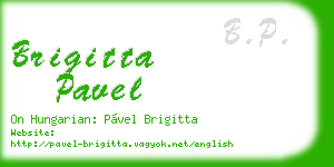 brigitta pavel business card